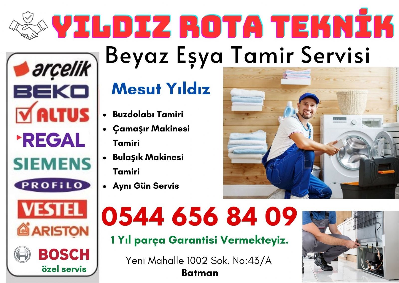 Batman Arçelik Beyaz Eşya Servisi